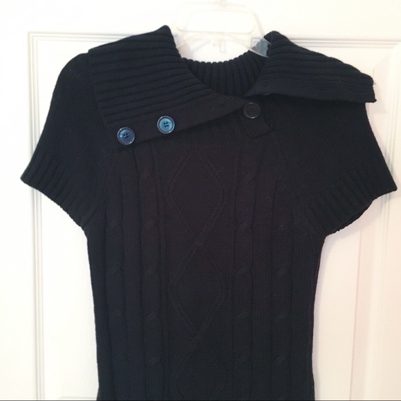 Black Sweater Dress - Picture 3 of 4